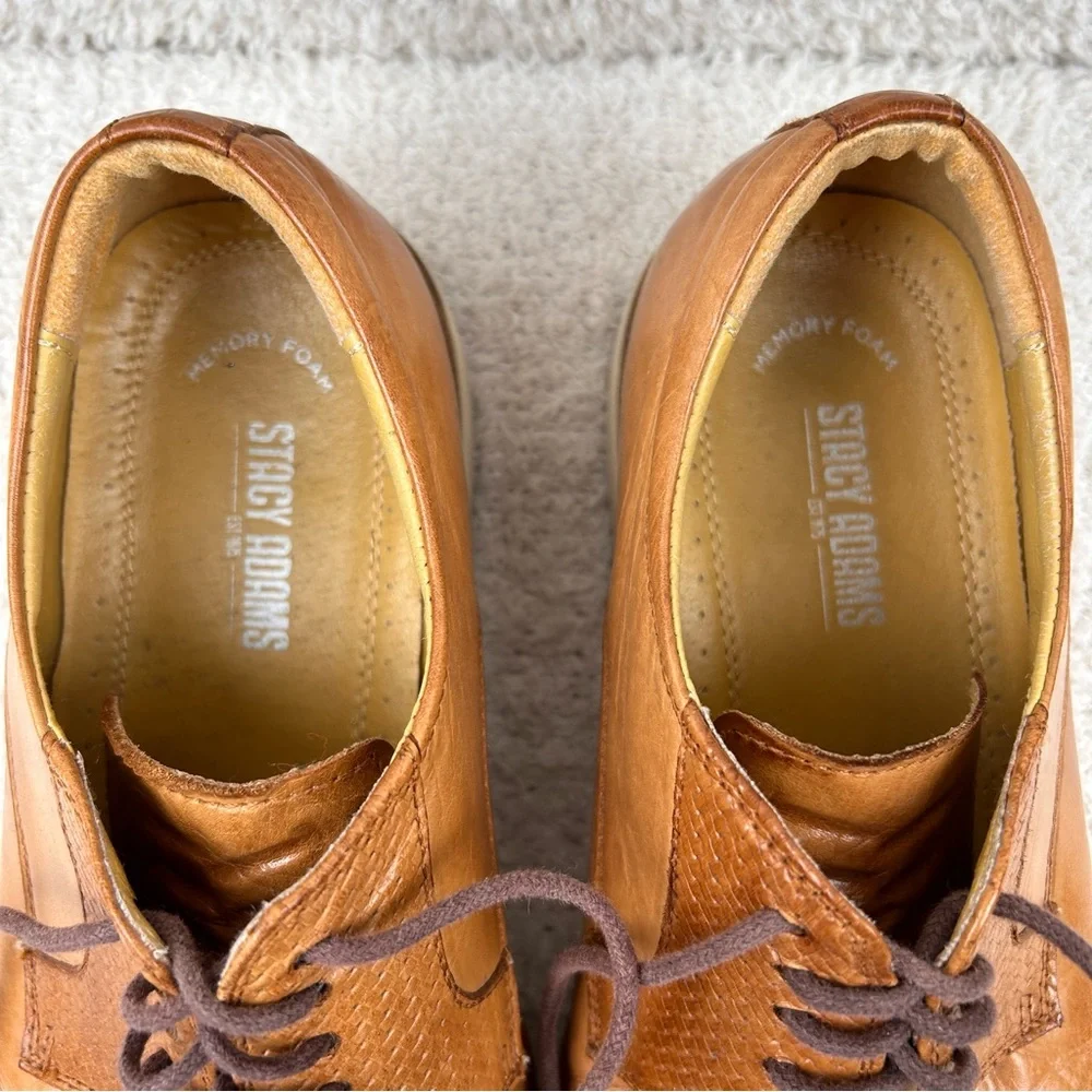 Stacy‎ Adams Shoes Mens 8M Brown Leather Dress Shoes